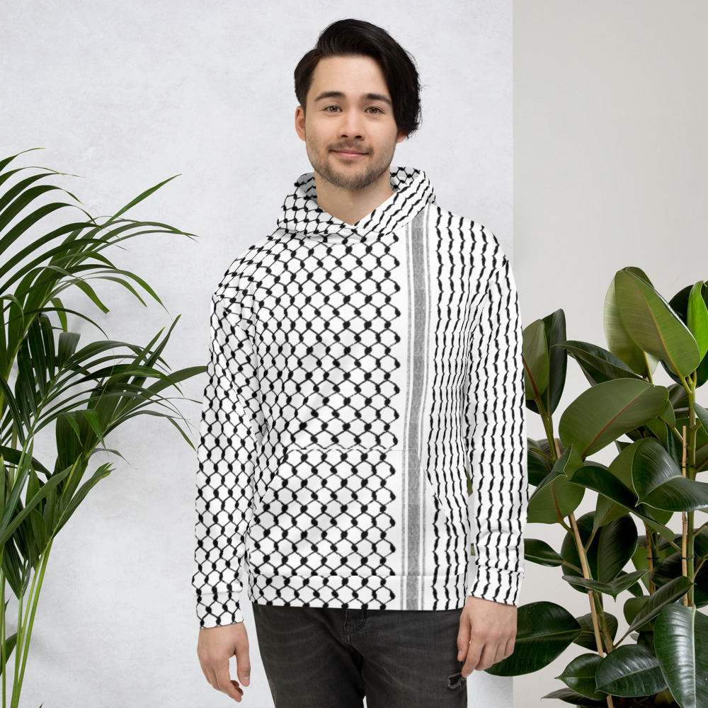 Palestinian Hatta Kufiya Pattern Top Quality Custom Unisex Hoodie - Image 5