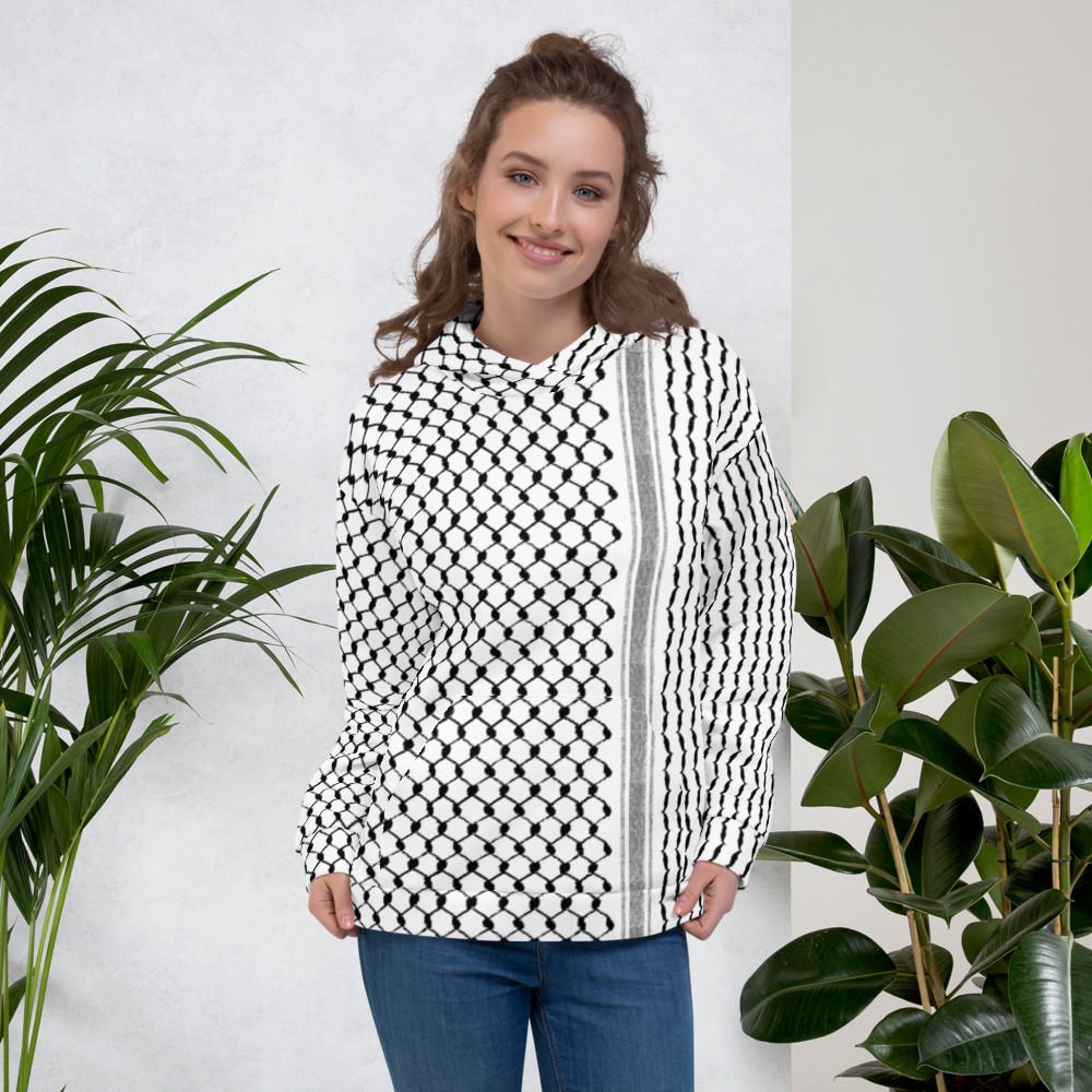 Palestinian Hatta Kufiya Pattern Top Quality Custom Unisex Hoodie - Image 3