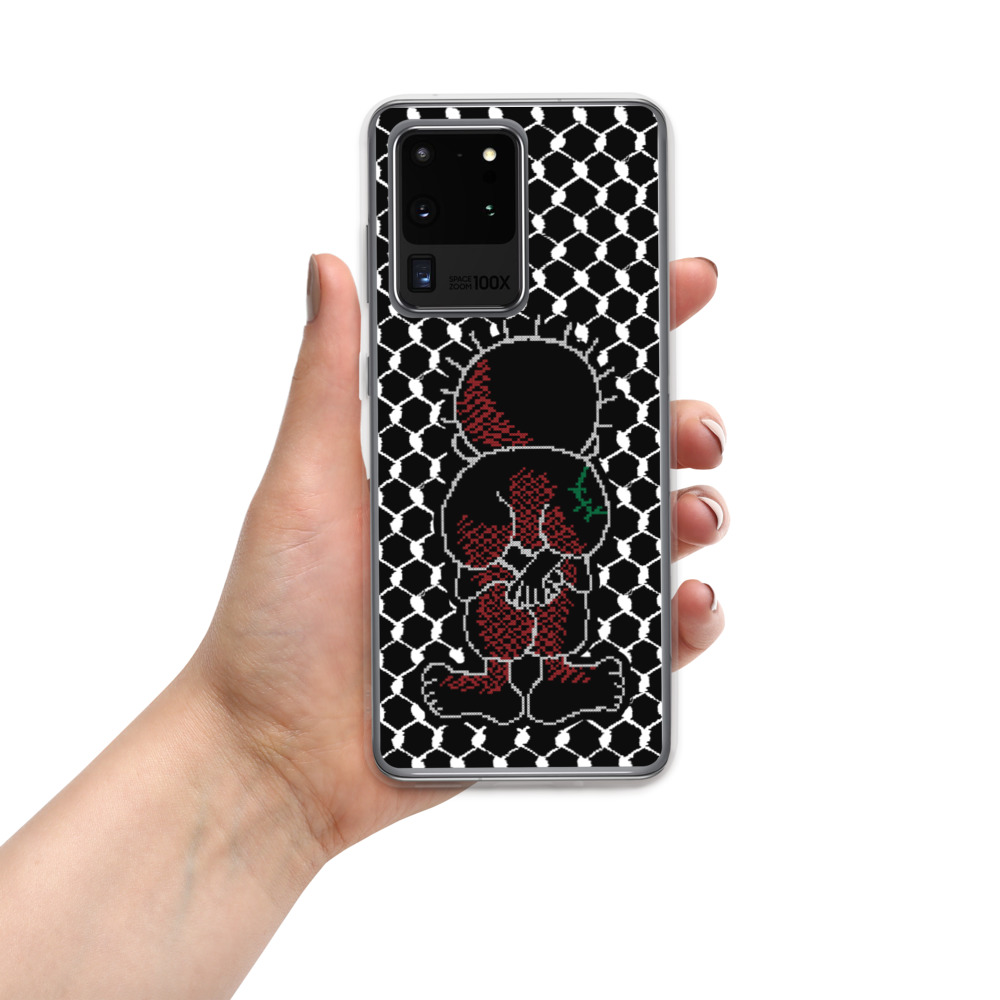 Palestine Handala Palestinian Kufiya Pattern Samsung Phone Case - Image 6
