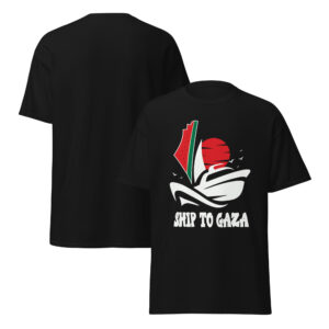 Free Palestine Ship to Gaza Madleen Boat Tshirt
