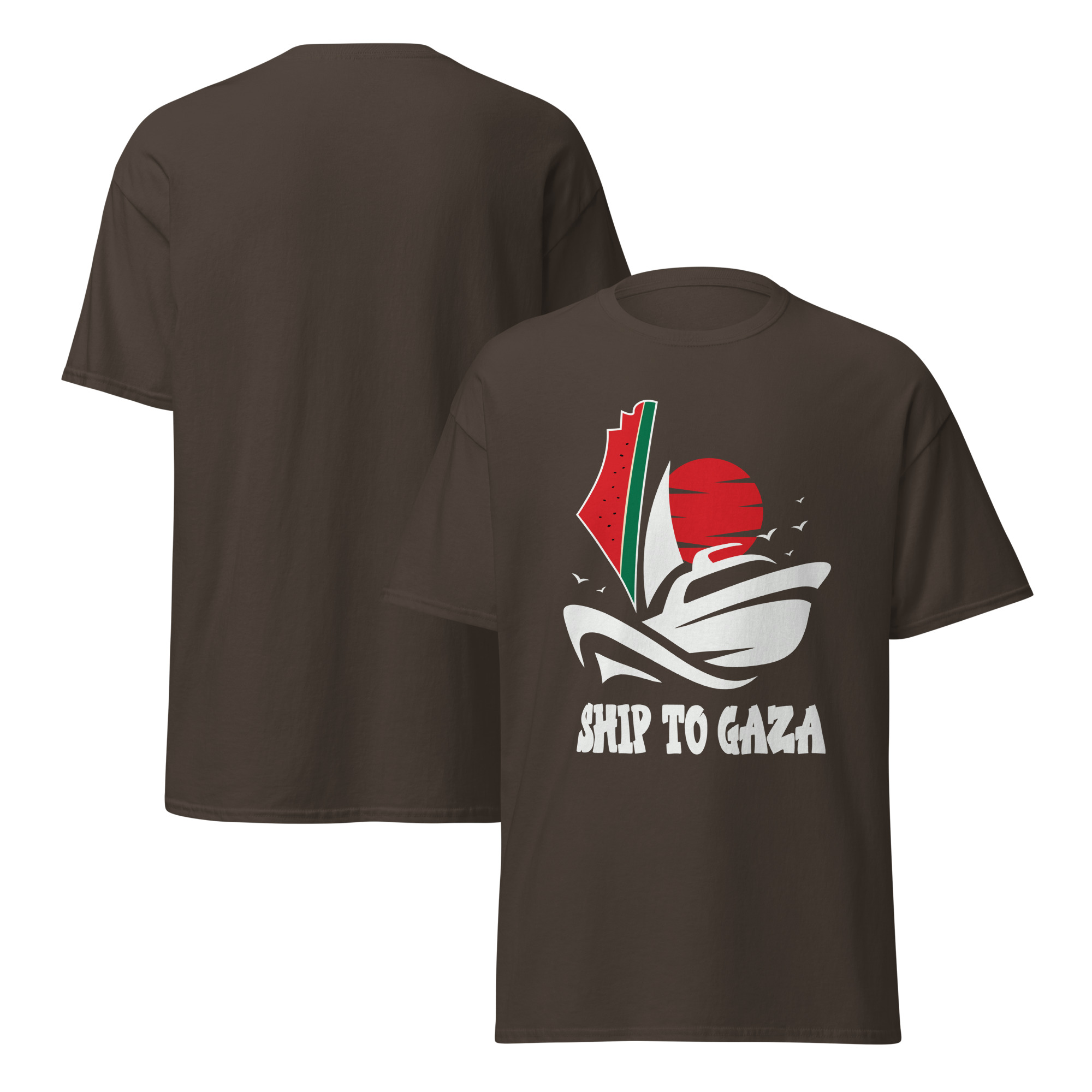 Free Palestine Ship to Gaza Madleen Boat Tshirt - Image 11