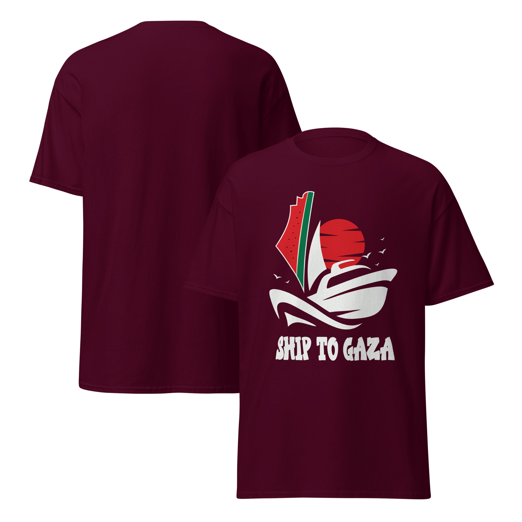 Free Palestine Ship to Gaza Madleen Boat Tshirt - Image 9