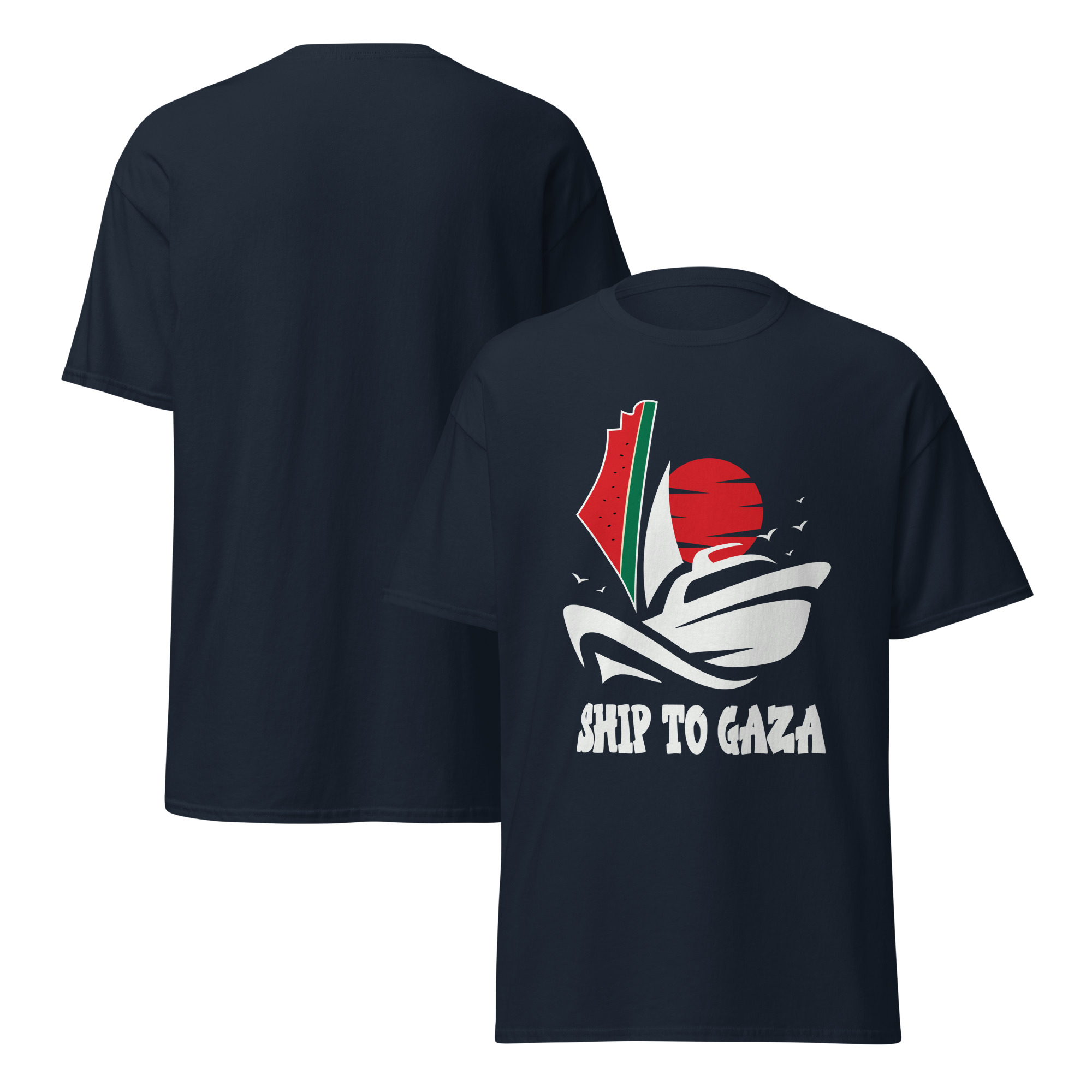 Free Palestine Ship to Gaza Madleen Boat Tshirt - Image 10