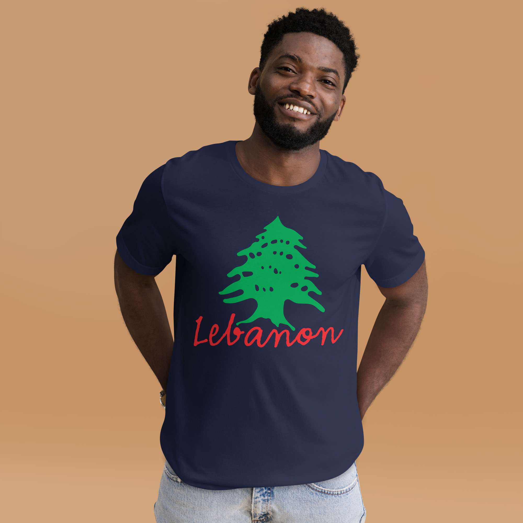 Lebanon Name Cedar Tree Lebanese Flag Symbol T-Shirt - Image 2