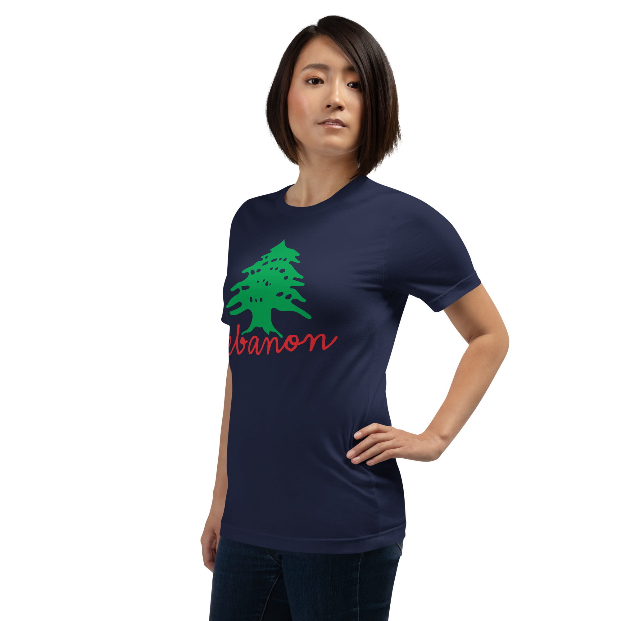 Lebanon Name Cedar Tree Lebanese Flag Symbol T-Shirt - Image 4