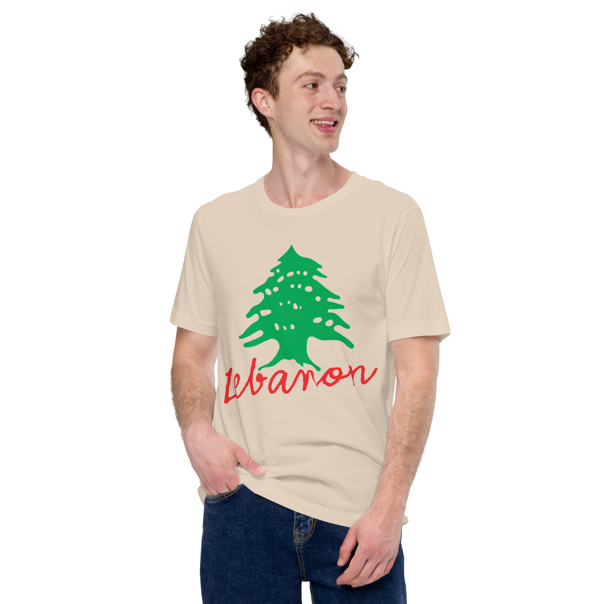 Lebanon Name Cedar Tree Lebanese Flag Symbol T-Shirt - Image 12