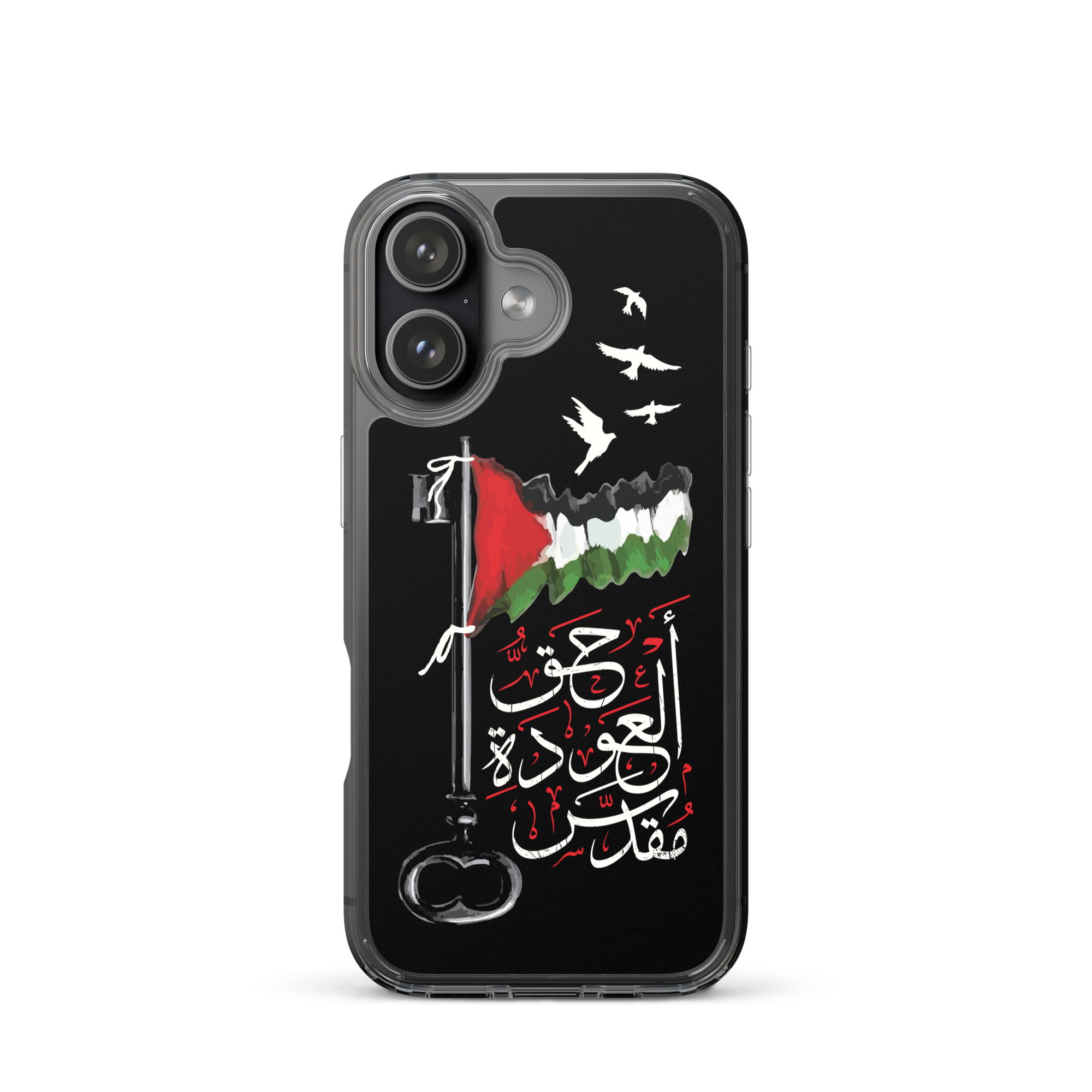 Palestinian Flag Right of Return Arabic Calligraphy iPhone Case -BLK - Image 36