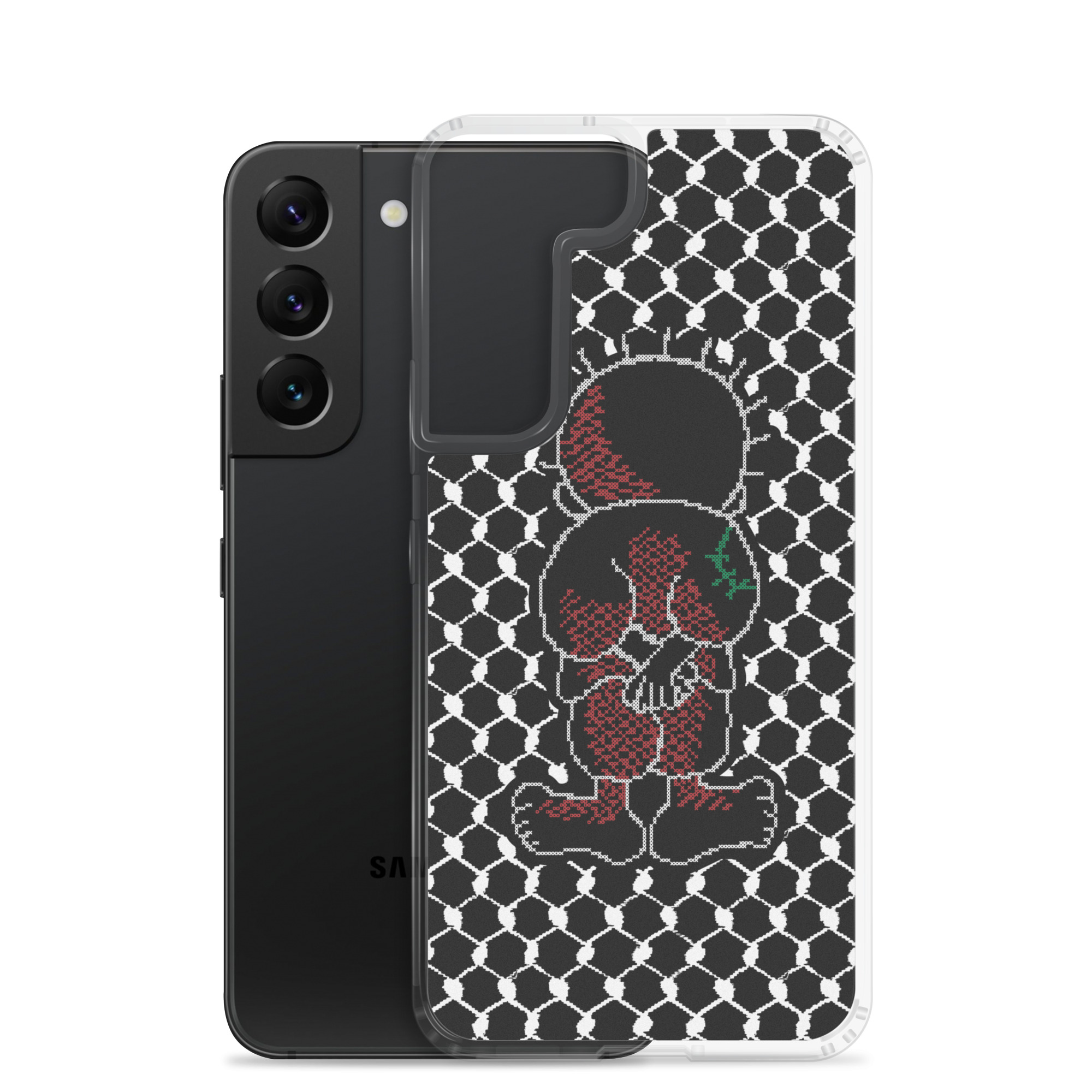 Palestine Handala Palestinian Kufiya Pattern Samsung Phone Case - Image 12
