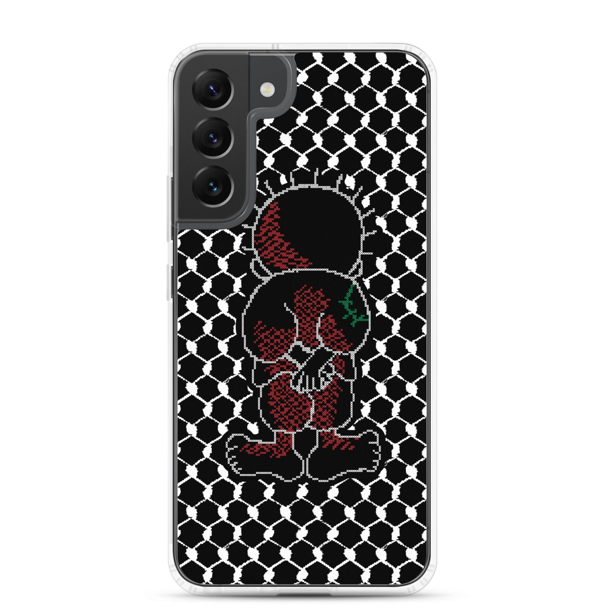 Palestine Handala Palestinian Kufiya Pattern Samsung Phone Case - Image 8