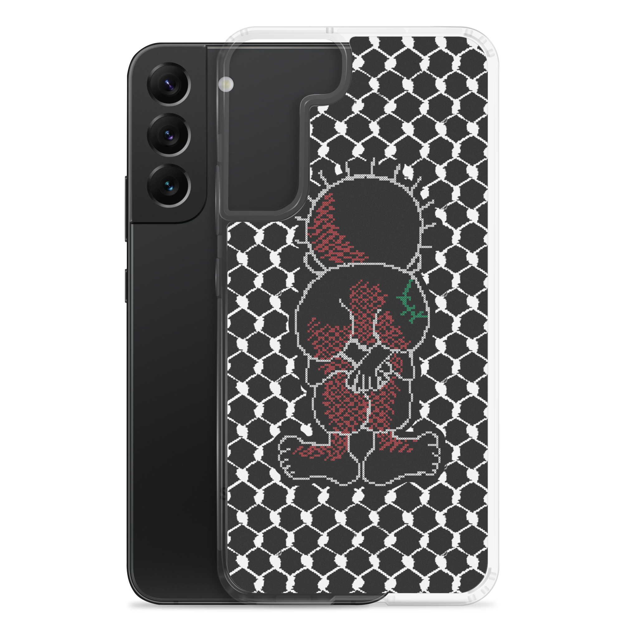 Palestine Handala Palestinian Kufiya Pattern Samsung Phone Case - Image 9