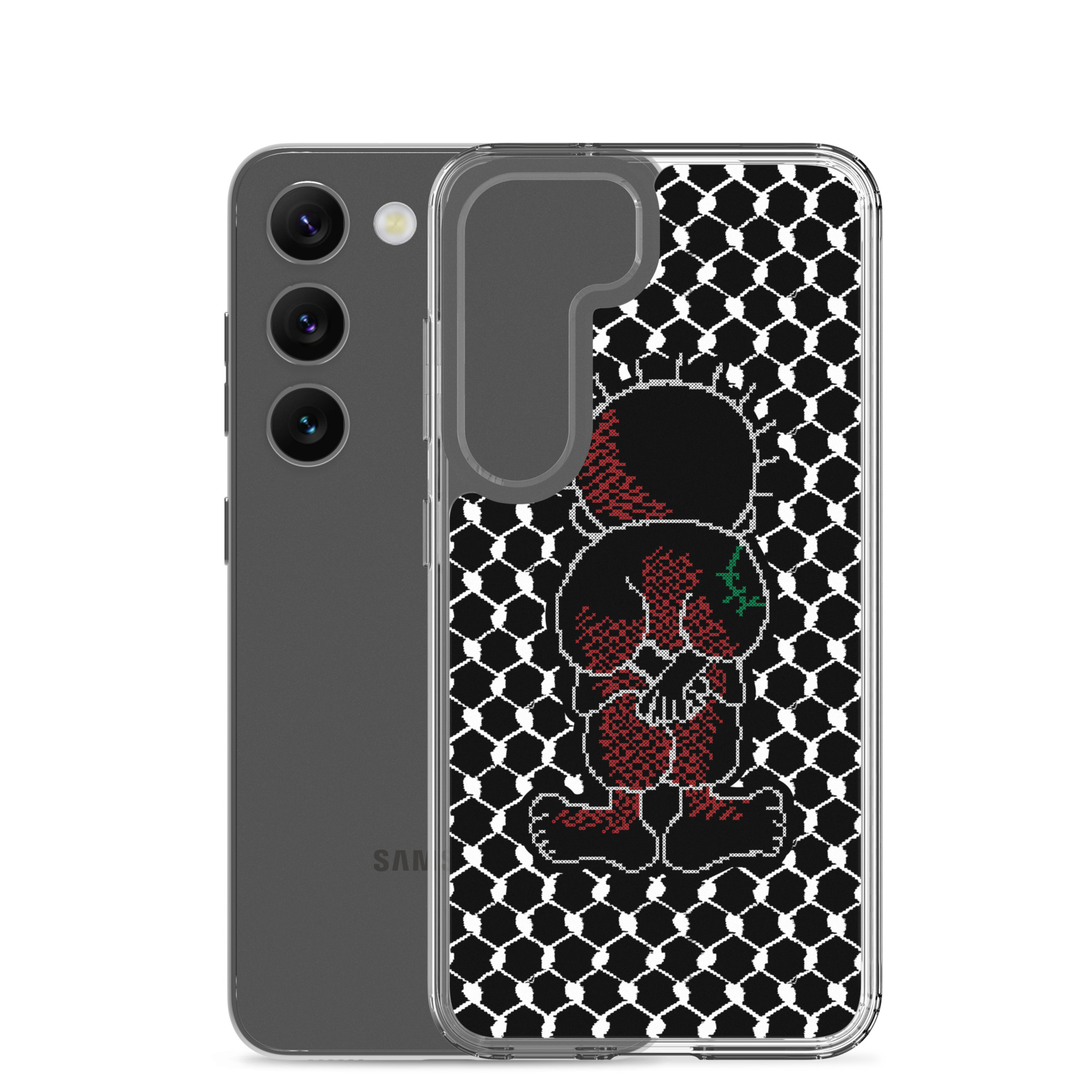 Palestine Handala Palestinian Kufiya Pattern Samsung Phone Case - Image 24