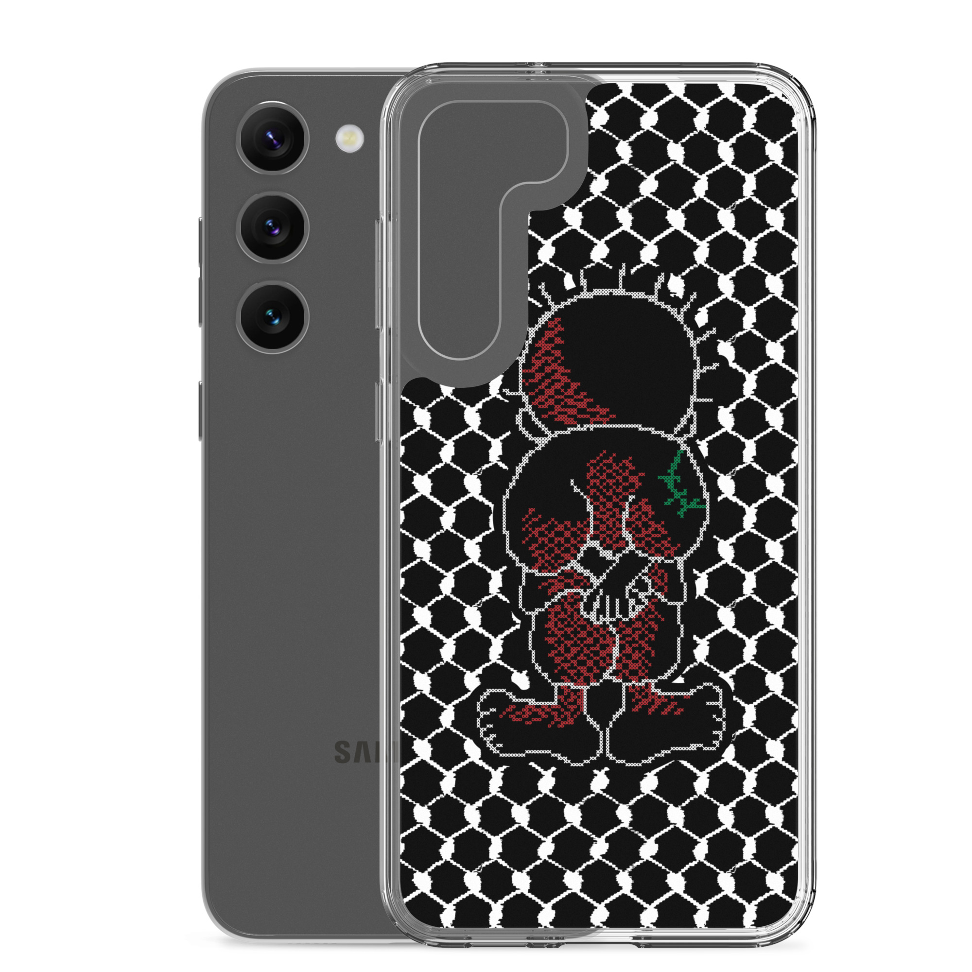 Palestine Handala Palestinian Kufiya Pattern Samsung Phone Case - Image 20