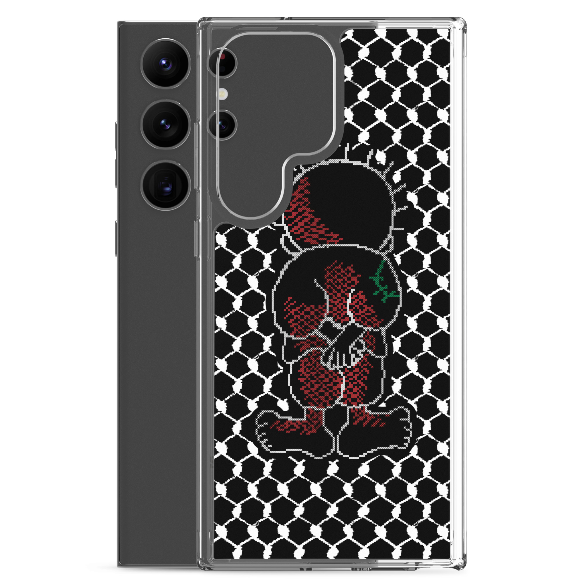 Palestine Handala Palestinian Kufiya Pattern Samsung Phone Case - Image 22