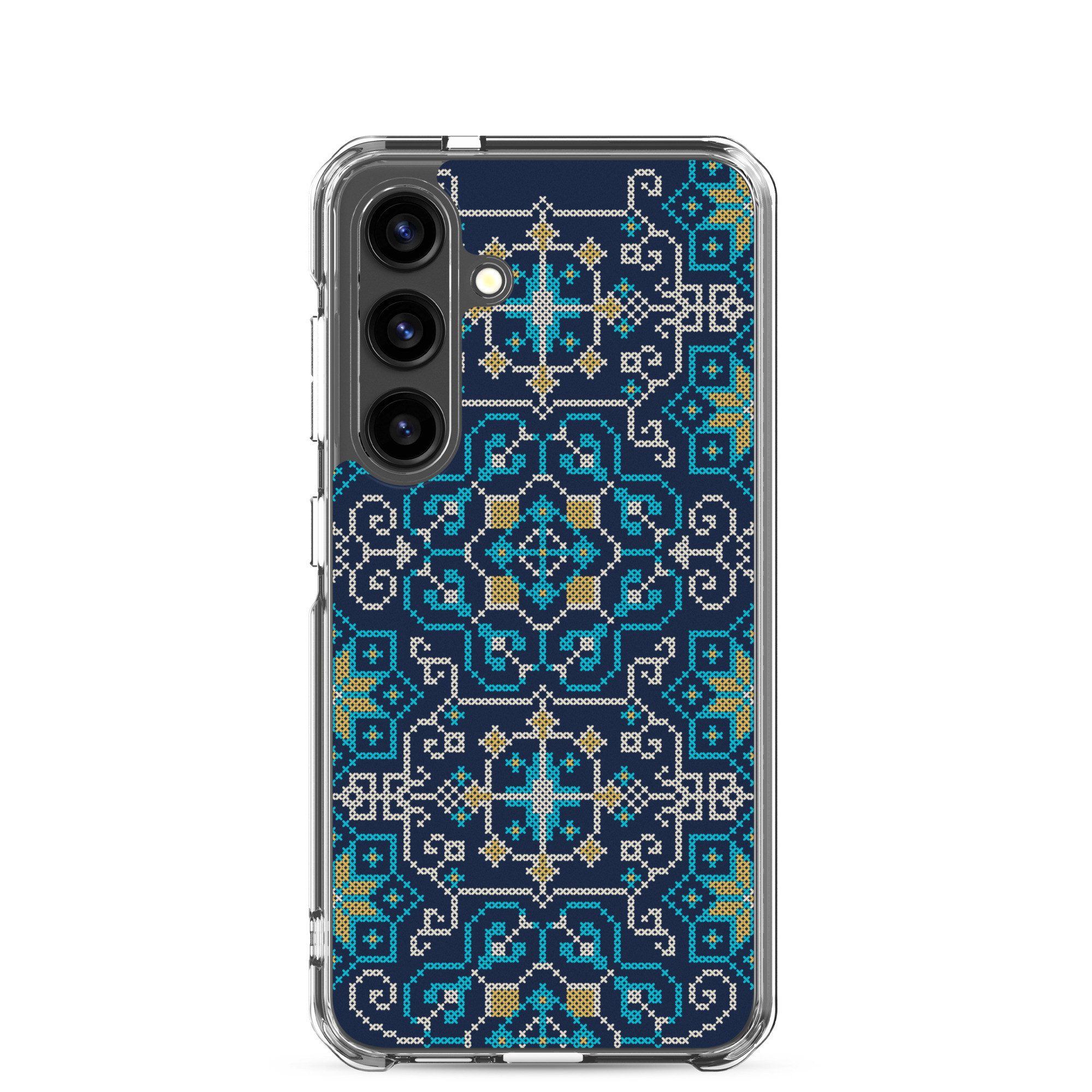 Palestinian Tatreez Embroidery Pattern #13 Samsung Phone Case -BLU - Image 29