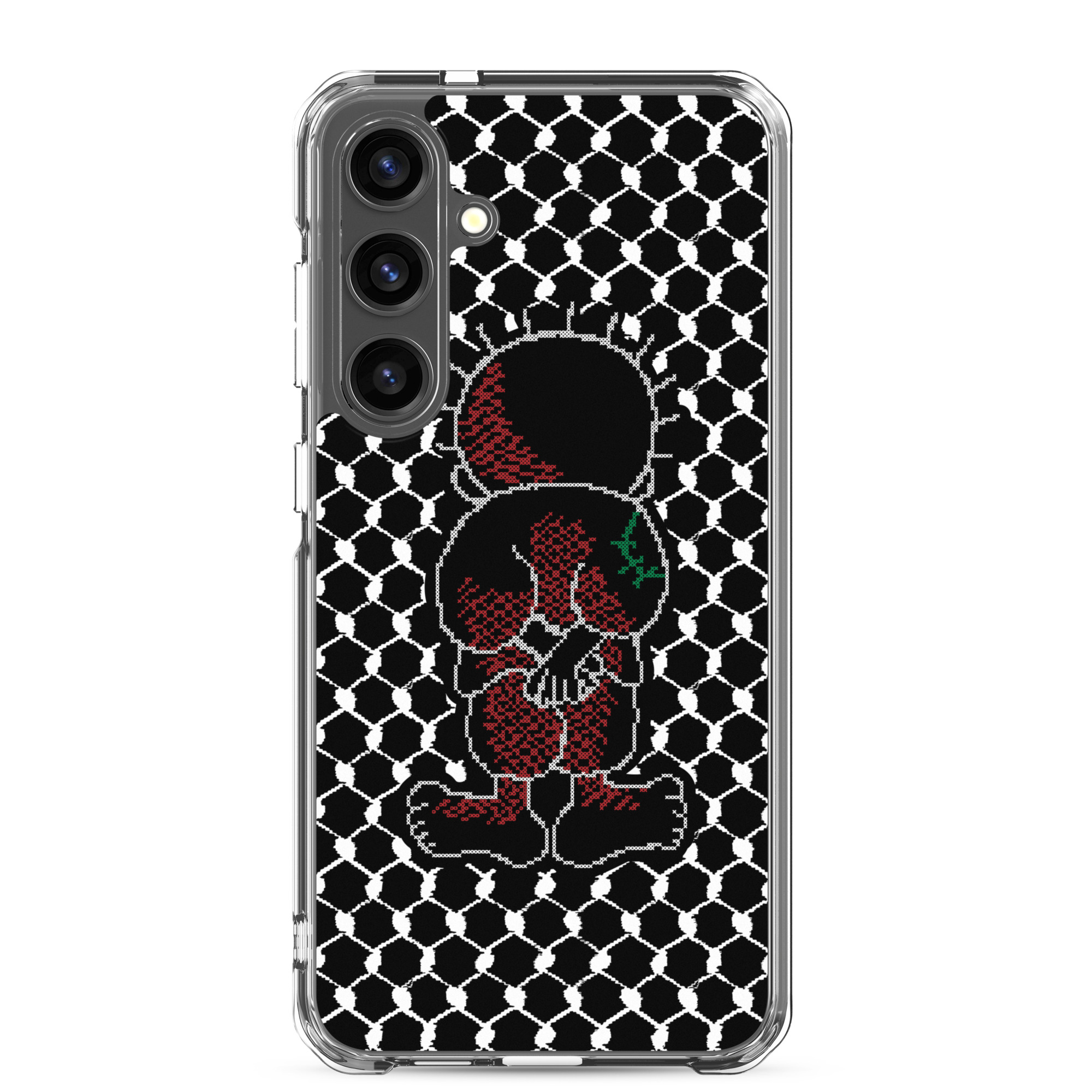 Palestine Handala Palestinian Kufiya Pattern Samsung Phone Case - Image 25