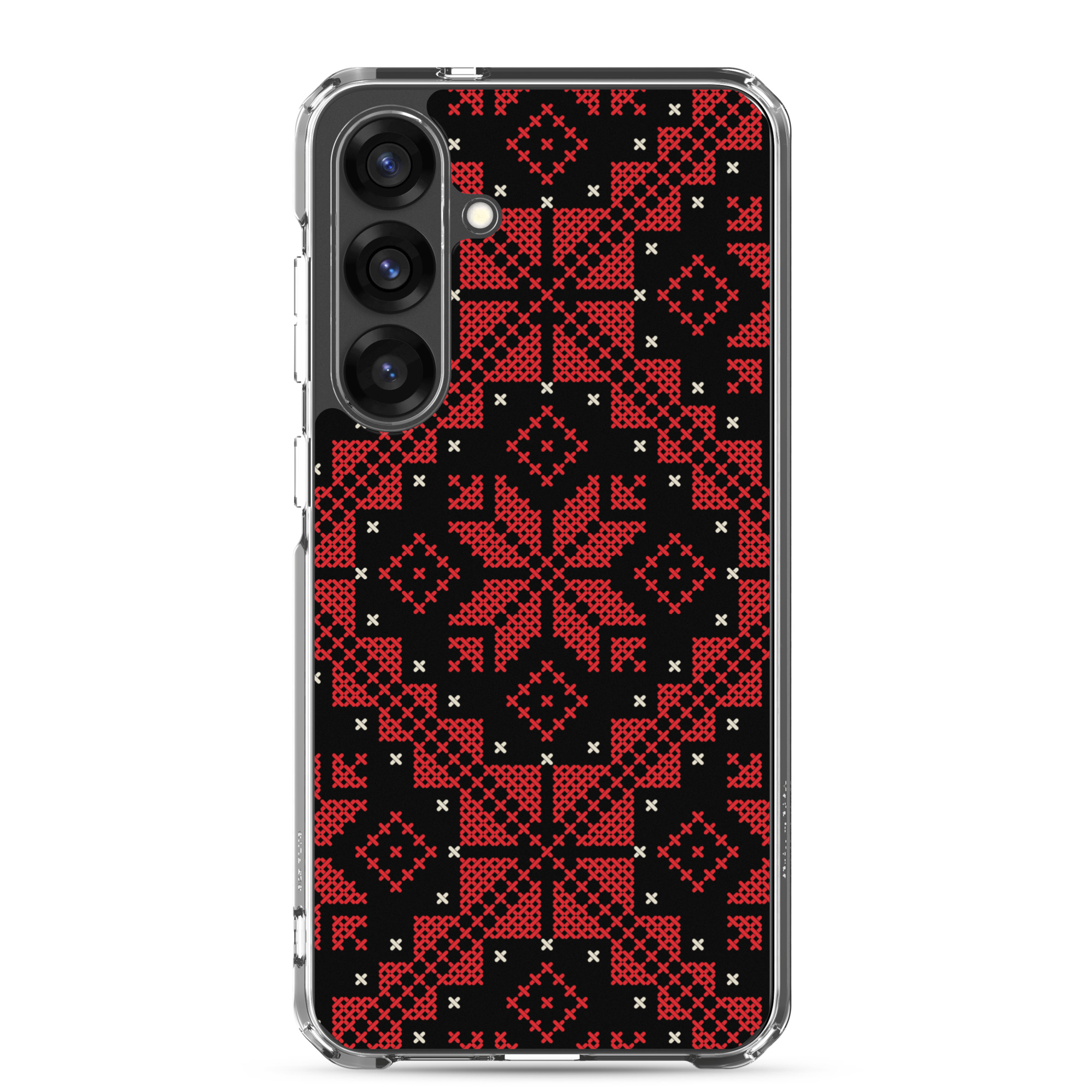 Palestinian Tatreez Samsung Case Custom Embroidery Pattern12 -RED - Image 14