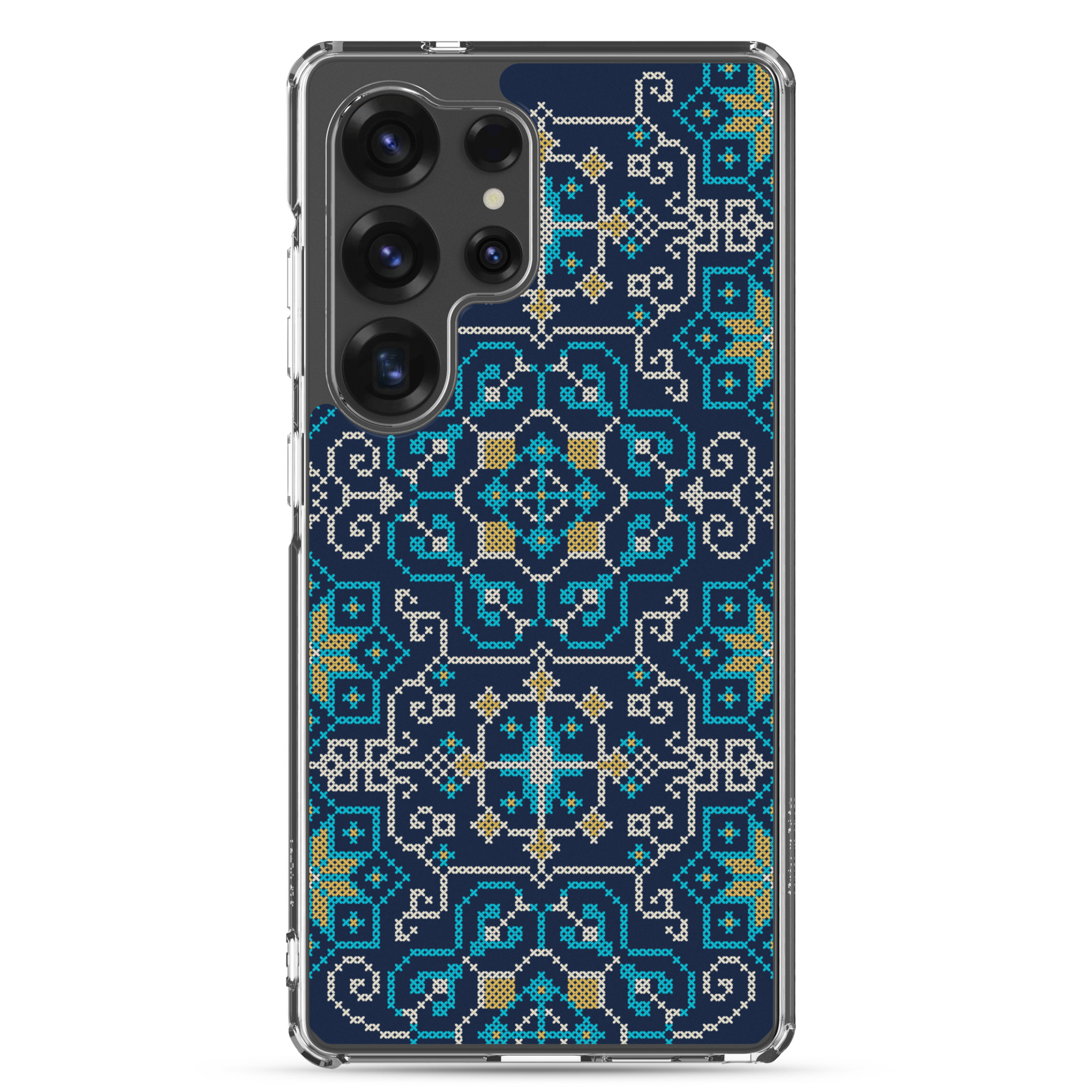 Palestinian Tatreez Embroidery Pattern #13 Samsung Phone Case -BLU - Image 15