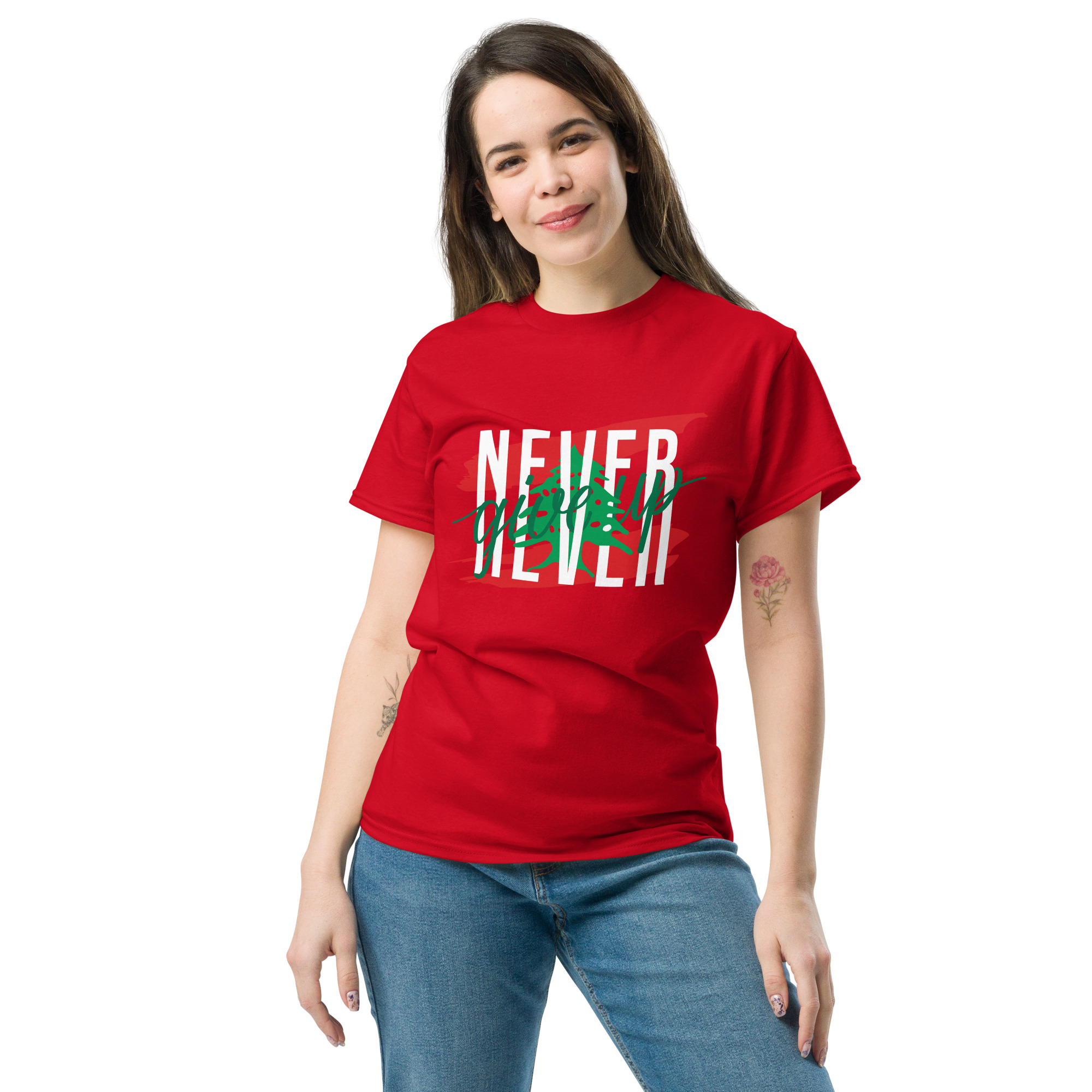 Lebanon Never Give Up Customized Unisex T-shirt - Image 4