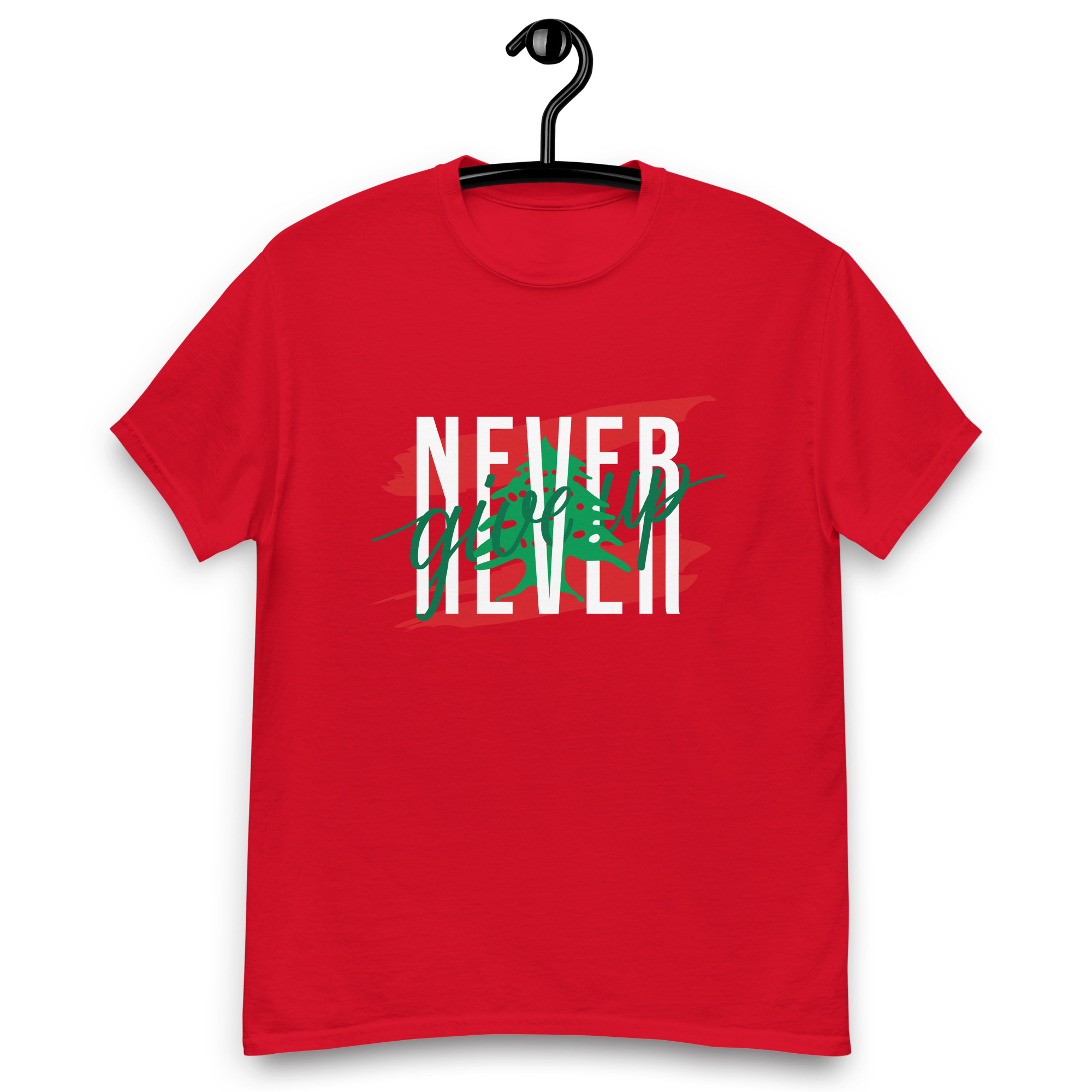 Lebanon Never Give Up Customized Unisex T-shirt - Image 9
